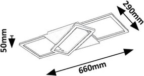 Plafoniera LED cu telecomanda Kitlee
