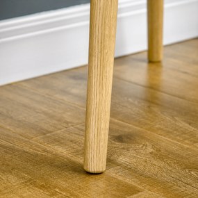 Masa de toaleta moderna HOMCOM cu oglinda mare si sertar de depozitare, natural | AOSOM RO