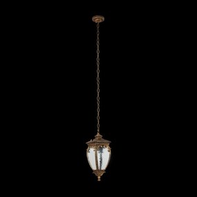 Pendul de exterior protectie IP44, Fleur negru cu auriu