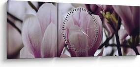 Tablou - Magnolie (cu ceas) (90x30 cm)