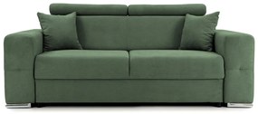 Canapea Fixă 2 locuri BELLAGIO, cu tetiere reglabile, 205x100x100 cm, Verde-Enjoy