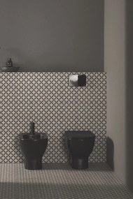Vas WC Ideal Standard Tesi AquaBlade back-to-wall, pentru rezervor ingropat, negru mat - T0077V3