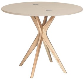 Masă de dining rotundă extensibilă 45x90 cm Jubi – Ragaba