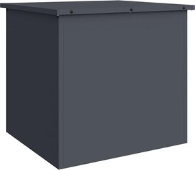 vidaXL Cutie de depozitare exterioară Antracit 55 x 50,5 x 50 cm Oțel
