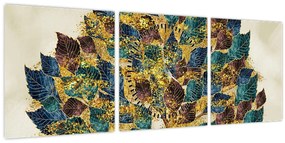 Tablou - Copac decorativ (cu ceas) (90x30 cm)