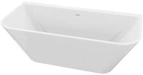 Cada freestanding Rune Oddvar BTW acril alb lucios 170x80 cm