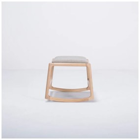 Scaun/taburet cu structură din lemn de stejar Gazzda Dedo, gri