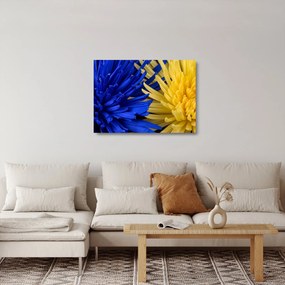 Tablou pe sticlă - detaliu florilor (70x50 cm)