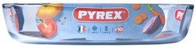 Pyrex Vas de sticlă pentru cuptor oval 2,2 l, 30 x21 x 6 cm