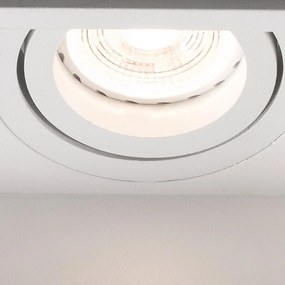 Rama Spot incastrabil tavan orientabil HYDE SQ 2L alb