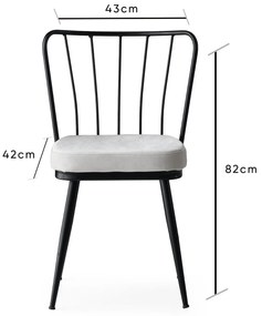 Set 2 scaune Ypsilon (Negru). 1072796