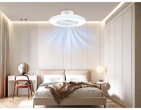 Resigilat: Ventilator de tavan cu LED 2in1 Beper P206VEN650, Lampa LED, 40 W, 3 viteze, Temporizator, Alb