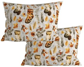 Set de 2 bucati huse decorative pentru perna AUTUMN SOCKS 50x70 cm, colorata