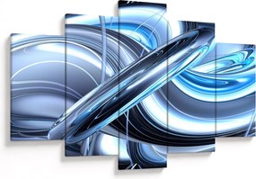 Tabloul cu abstracție albastră (150x105 cm)