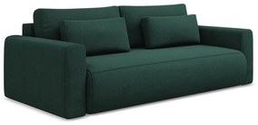 Canapea verde extensibilă/cu spațiu de depozitare 238 cm Kapua – Makamii