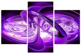 Tabloul fractalilor în violet (90x60 cm)