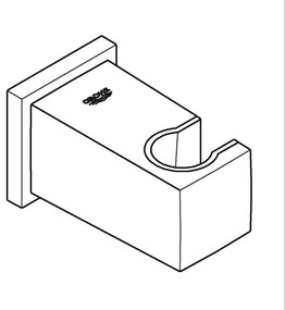 GROHE EUPHORIA CUBE 26370AL0 - Cot de perete DN 15, grafit