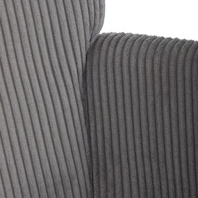 Fotoliu relaxare cu suport pentru picioare L7285GREY6, gri