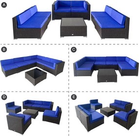Set mobilier de grădină colțar Avenberg CASA