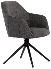 Set de scaune de sufragerie cu mecanism deîntoarcere HC-536 GREY2, 2 buc.