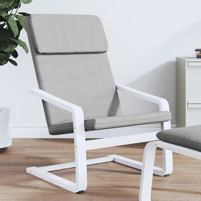 vidaXL Scaun de relaxare, gri deschis, material textil