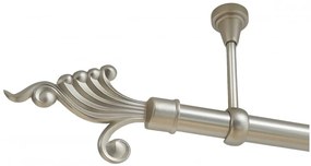 Galerie fara inele tavan VENUS /25 - CROM MAT (Alege marime: 400 cm)