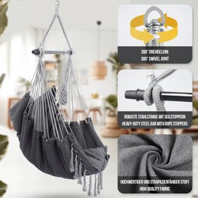 MIADOMODO Balansoar suspendat, antracit