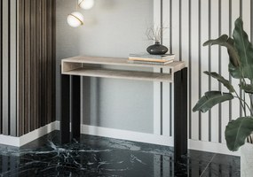 Măsuță consolă Ramea (Stejar platinum grange + Negru). 1055238