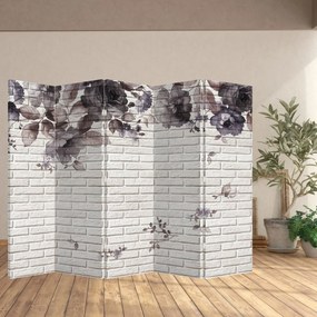Paravan - Perete și buchet (210x170 cm)