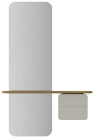 Set pentru hol alb/în culoare naturală cu aspect de lemn de stejar One More Look – UMAGE