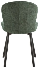 Scaun de dining verde închis Esra – Actona