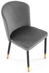 Scaun K446 Velvet Gri – l51 x A55 x h86 cm