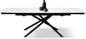 Masa ceramica extensibila Sahara Statuario 140 cm /90 cm /75 cm