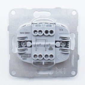 Intrerupator dublu cu led, 10A, IP20, Grafit, Panasonic Arkedia Slim/Karre Plus Plus