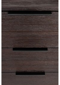 Comodă maro joasă din lemn de tec 135x82 cm Webster – White Label