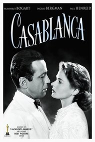 Reproducere Casablanca (Vintage Cinema / Retro Theatre Poster), (26.7 x 40 cm)