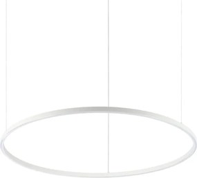 Ideal Lux - Candelabru LED suspendat pe cablu ORACLE SLIM, 53 W, 230 V, 4000 K, Ø 90 cm, alb