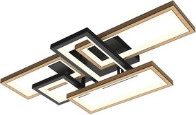 Eglo 300296 - Plafonieră LED dimabilă MATERA, LED/60W/230V, auriu/negru