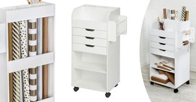 Dulap depozitare rulant cu rafturi si sertare