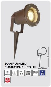 Proiector cu tarus, iluminat exterior IP65 Spikey GU10 LED