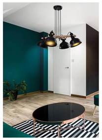 Lustră neagră cu abajur din metal Reno – Candellux Lighting