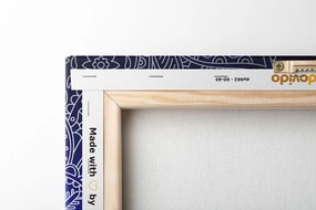 Tablou ornament albastru închis