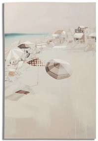 Tablou decorativ multicolor din lemn de Pin si panza, 80x3x120 cm, Beach Mauro Ferretti