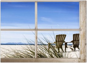 Tablou - Priveliște pe geam (70x50 cm)