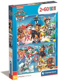 Patrula Cățelușilor High Five Puzzle Clementoni 2x60 piese
