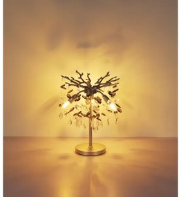 Globo 64138TS - Lampă de masă QUEENA 3xE14/40W/230V argintie