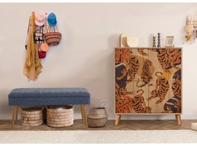 Mobilier pentru hol Maluxe Tigris (Stejar sonoma + Albastru închis). 1089062