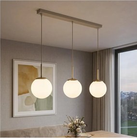 Brilagi - Lustră pe cablu MILO 3xE27/60W/230V bej/auriu
