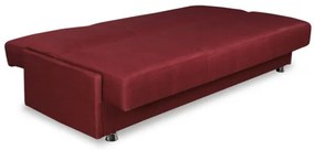 Canapea Extensibila Cu Lada Depozitare Ischia, Rosu, 202 x 88 x 94 Cm