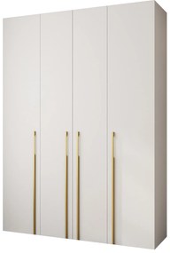 Dulap de haine 180 cm Carmela 40-3 (alb + Auriu). 1126622